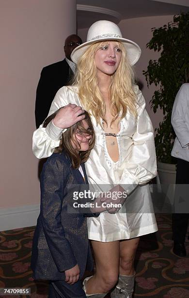 Courtney Love and daughter Frances Bean at the Beverly Hills Hotel in Beverly Hills, California