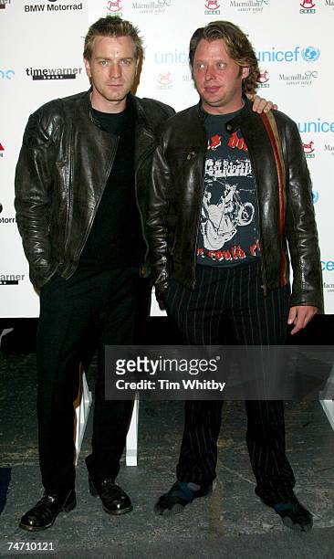 Charlie Boorman and Ewan McGregor in London, United Kingdom.