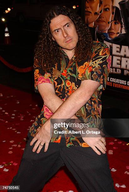 Weird Al Yankovic at the Grauman's Chinese Theater in Hollywood, CA