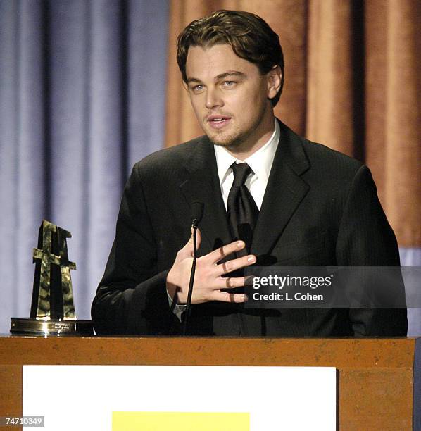 Actor of the Year Leonardo DiCaprio at the The Beverly Hilton Hotel in Beverly Hills, California