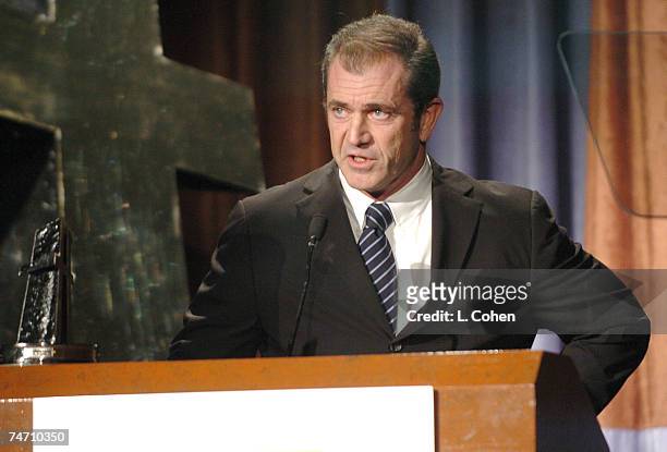 Producer of the Year Mel Gibson at the The Beverly Hilton Hotel in Beverly Hills, California