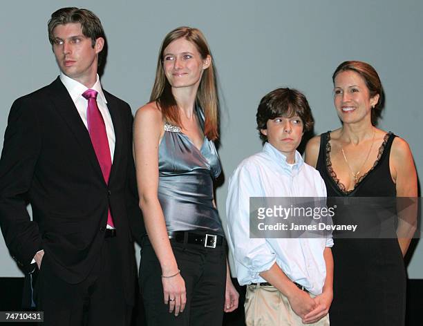 Matthew Reeve, Alexandra Reeve, Will Reeve and Dana Reeve at the Lincoln Center - Alice Tully Hall in New York City, New York