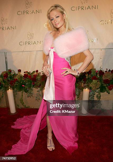 Paris Hilton at the Cipriani's in New York City, New York