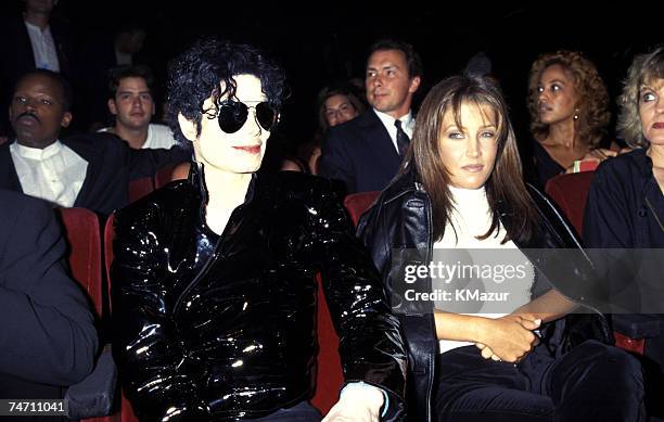 Michael Jackson & Lisa Marie Presley during The 12th Annual MTV Video Music Awards at the Radio City Music Hall in New York, New York.