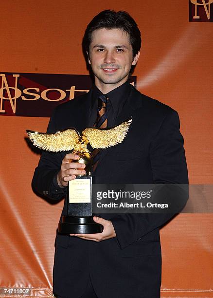 Freddy Rodriguez, recipient of the Outstanding Acting Award at the Beverly Hilton Hotel in Beverly Hills, CA
