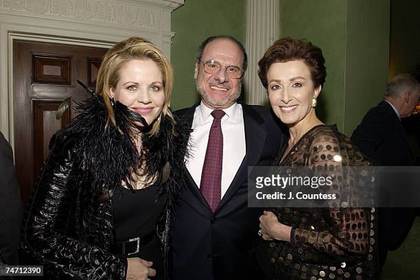 Renee Fleming, Joe Volpe and Mercedes Bass at the The Georgian Suite in New York City, New York