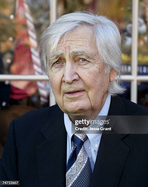 Fess Parker at the Frontierland at Disneyland in Anaheim, California