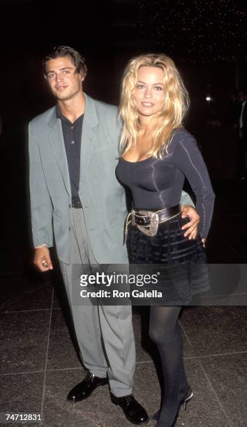 David Charvet And Pamela Anderson at the Director's Guild Theatre in Hollywood, California
