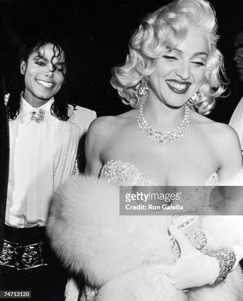 Michael Jackson and Madonna at the Spagos in West Hollywood, California