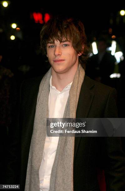 Gaspard Ulliel at the Odeon West End in London, United Kingdom.