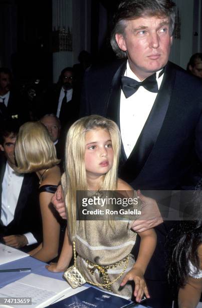 Donald Trump and Daughter Ivanka Trump at the Plaza Hotel in New York City, New York