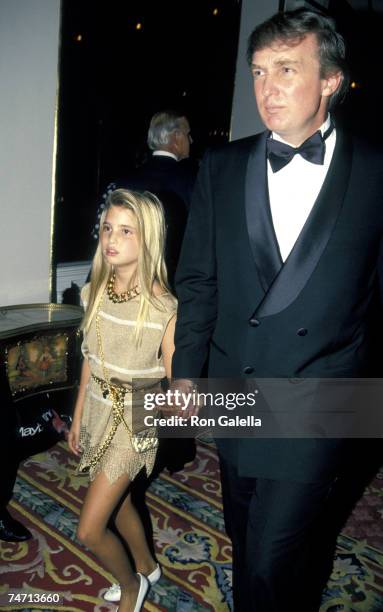 Donald Trump and Daughter Ivanka Trump at the Plaza Hotel in New York City, New York