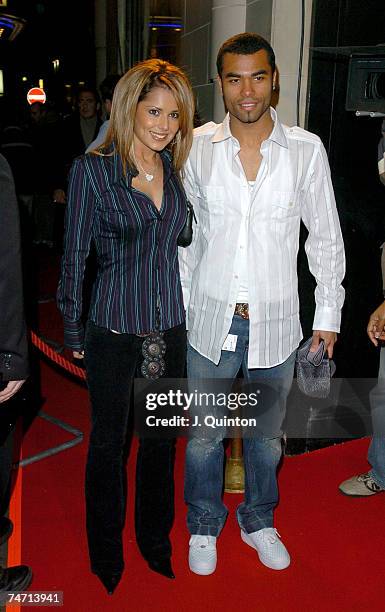 Cheryl Tweedy from Girls Aloud with Ashley Cole at the Rex Cinema & Bar in London, United Kingdom.