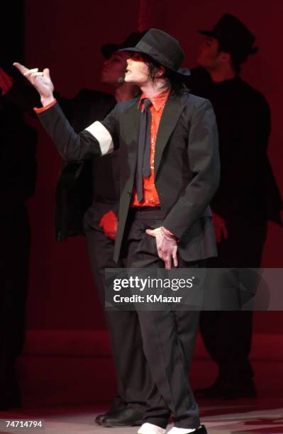 Michael Jackson performs during Democratic National Committee's "A Night at the Apollo" - Show at the Harlem's World Famous Apollo Theater in New...