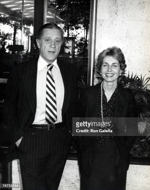 Ben Bradlee And Sally Quinn at the Century Plaza Hotel in Los Angeles, California