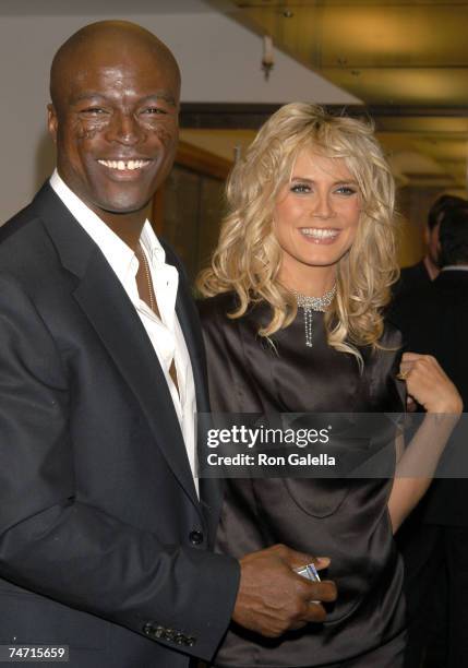 Seal and Heidi Klum at the Pacific Design Center in West Hollywood, California