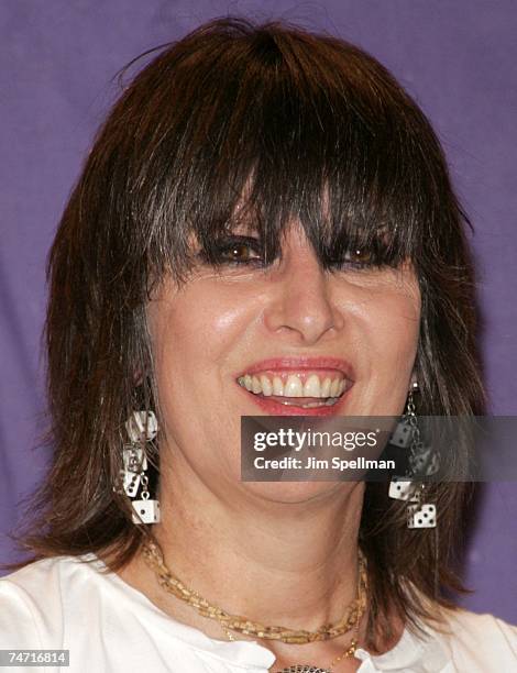 Chrissie Hynde of The Pretenders, inductee at the Waldorf Astoria Hotel in New York City, New York