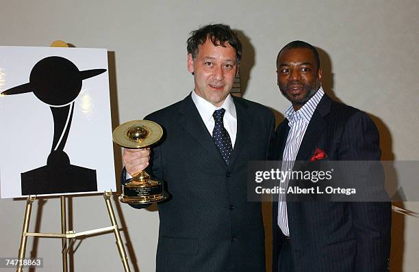 Sam Raimi, winner for Best Director for "Spider-Man 2" and LeVar Burton at the Universal Hilton Hotel in Universal City, California