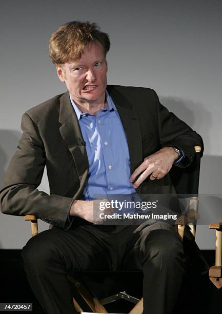 Conan O'Brien at the The Academy of Television Arts & Sciences presents an Evening with "Late Night with Conan O'Brien" at The Directors Guild in New...