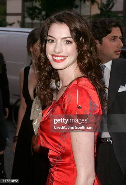 Anne Hathaway at the Loews Lincoln Square Theater in New York City, New York