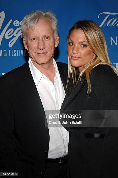 James Woods and Ashley Myrick at the Whiskey Beach at Green Valley Ranch in Las Vegas, Nevada