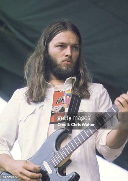 Pink Floyd 1974 David Gilmour at the Music File Photos 1970's in London, United Kingdom.
