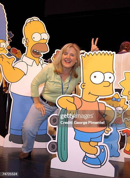 Nancy Cartwright, voice of Bart Simpson at the Place de Arts in Montreal, Canada.