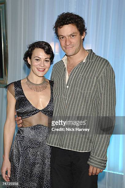 Helen McCrory and Dominic West at the Sanderson Hotel in London, United Kingdom.