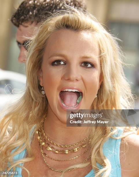 Britney Spears at the Chinese Theatre in Hollywood, California