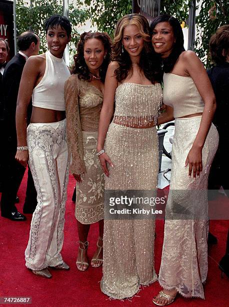 Destiny's Child Kelly Rowland, Farrah Franklin, Beyonce Knowles and Michelle Williams at the Staples Center in Los Angeles, California