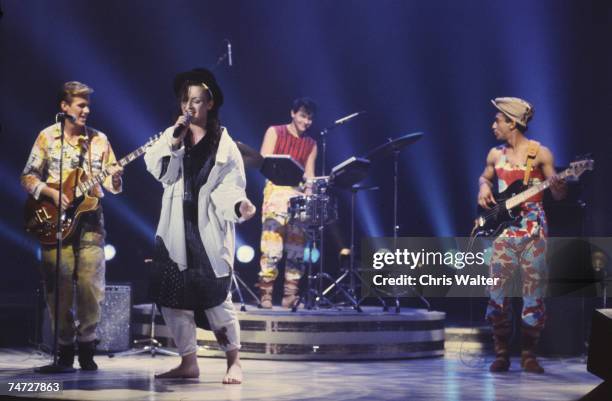 Culture Club 1983 Boy George at the Music File Photos 1980's in Los Angeles,