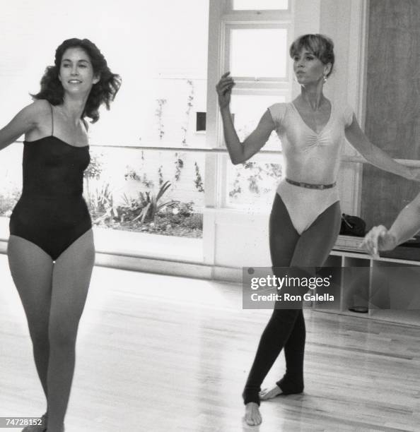 Jane Fonda at the "Workout" Exercise Gym in Beverly Hills, California