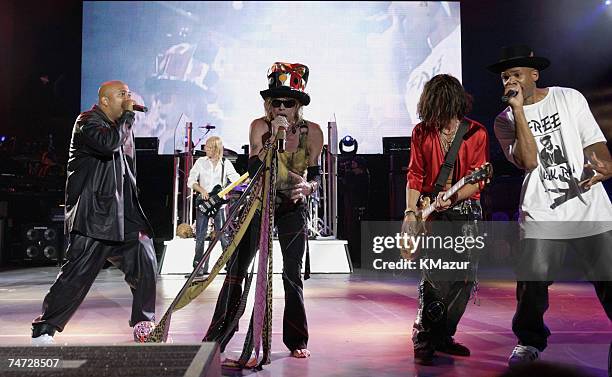 Aerosmith, Kid Rock and Run DMC at the P.N.C. Bank Art Center in Holmdel, New Jersey