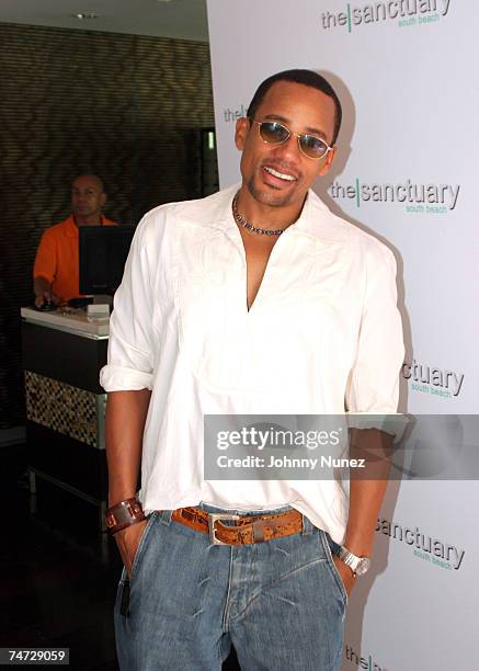 Hill Harper at the Sanctuary Hotel in Miami, Florida