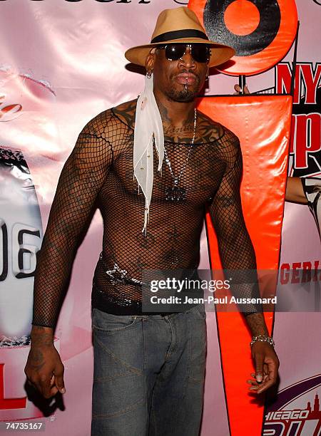 Dennis Rodman at the Cabana Club in Hollywood, California