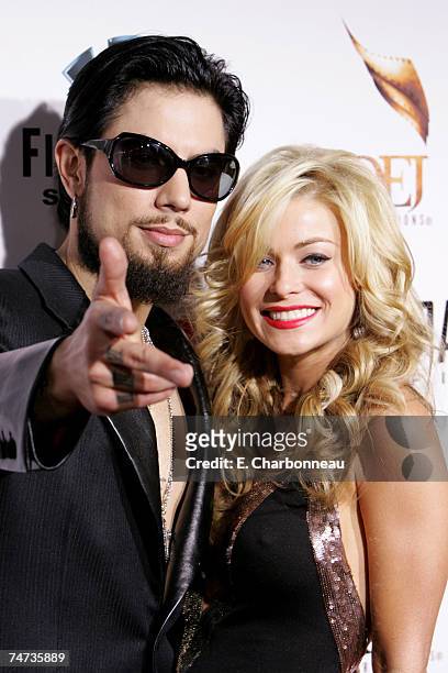 Dave Navarro and wife Carmen Electra at the Archlight in Los Angeles, California