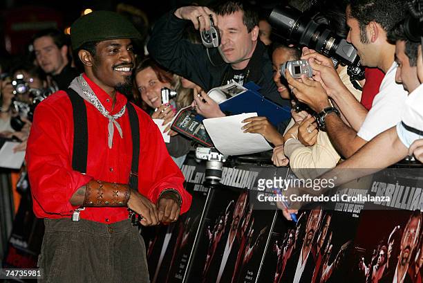 Andre Benjamin at the "Revolver" London Premiere - Arrivals at Odeon Leicester Square in London.