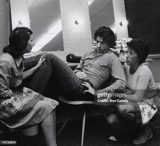 Ellen Travolta, John Travolta and Ann Travolta at the Westchester Playhouse in Yonkers, New York