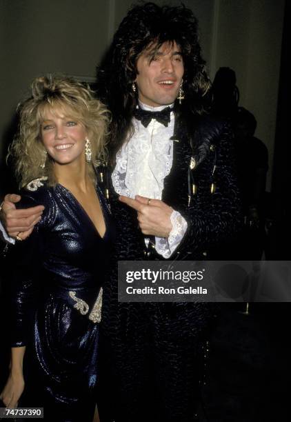 Heather Locklear and Tommy Lee at the Beverly Hilton Hotel in Beverly Hills, California