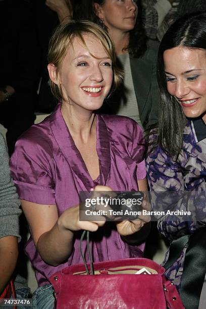 Ludivine Sagnier at the Tuileries in Paris, France.