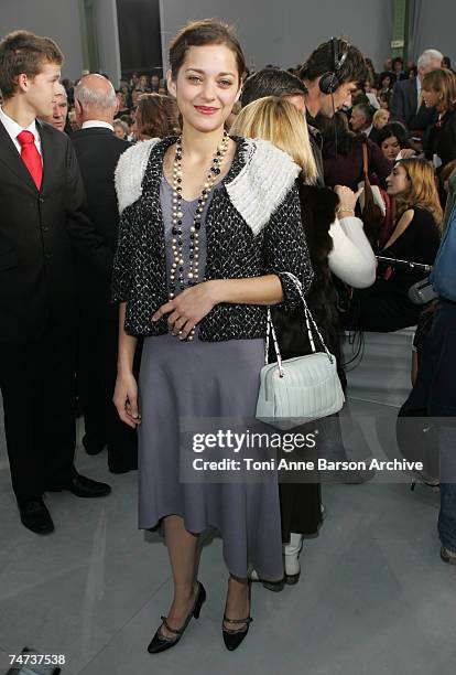 Marion Cotillard at the Grand Palais in Paris, France.