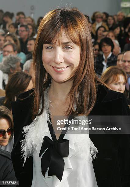 Elsa Zylberstein at the Grand Palais in Paris, France.