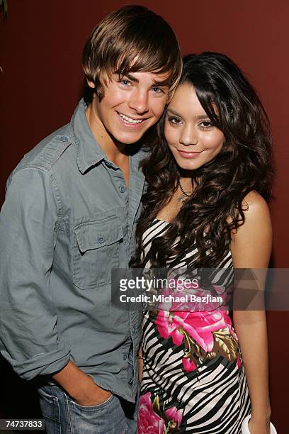 Zac Efron and Vanessa Hudgens at the Pearl in West Hollywood, California
