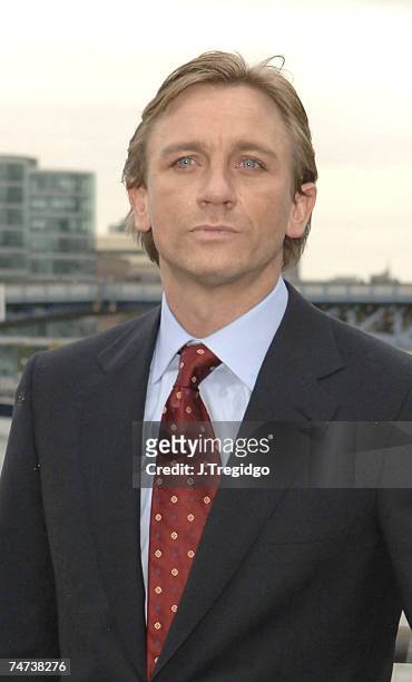 Daniel Craig at the HMS President in London, United Kingdom.