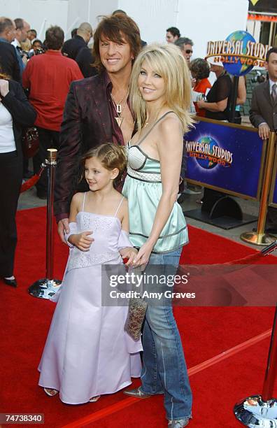 Richie Sambora, Heather Locklear and daughter Ava Elizabeth at the Universal Studios Cinema at City Walk in Universal City, California