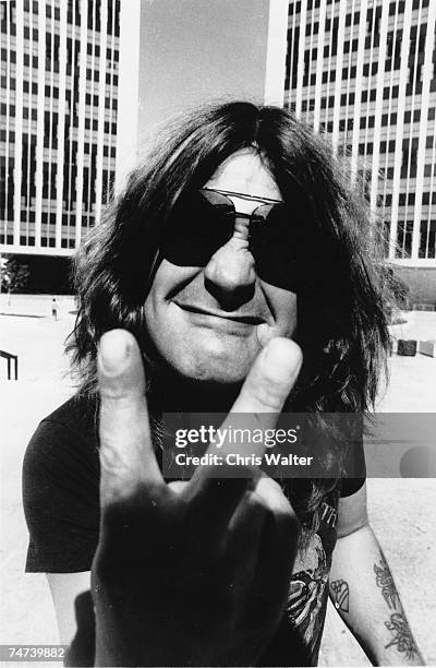 Ozzy Osbourne of Black Sabbath late 1970's during Ozzy Osbourne File Photos in los angeles, CA.