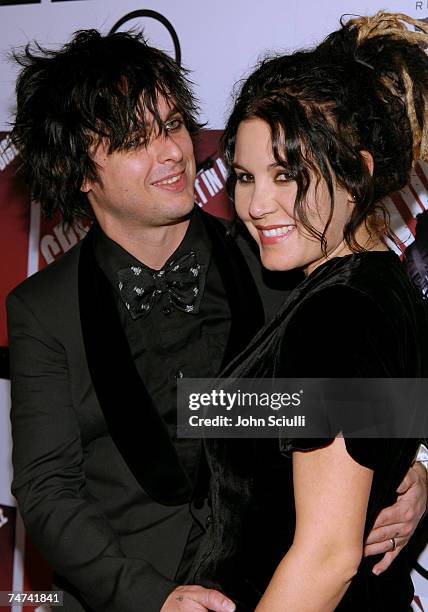 Billie Jo Armstrong of Green Day and Adrienne Armstrong at the Arclight Theatre in Hollywood, California