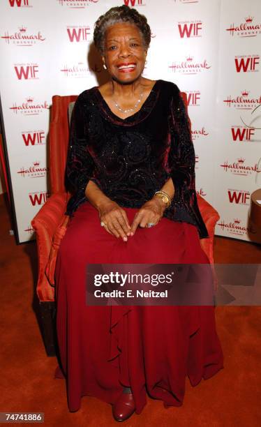 Dr. Maya Angelou in Hollywood, California