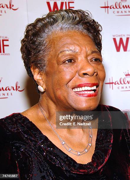 Dr. Maya Angelou in Hollywood, California