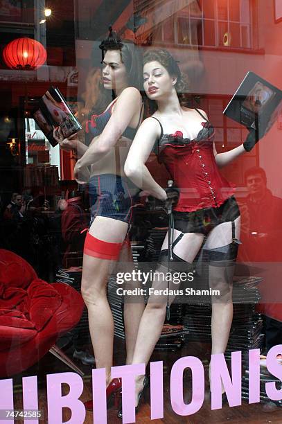 Amanda Grace and Esme at the Agent Provocateur in London, United Kingdom.